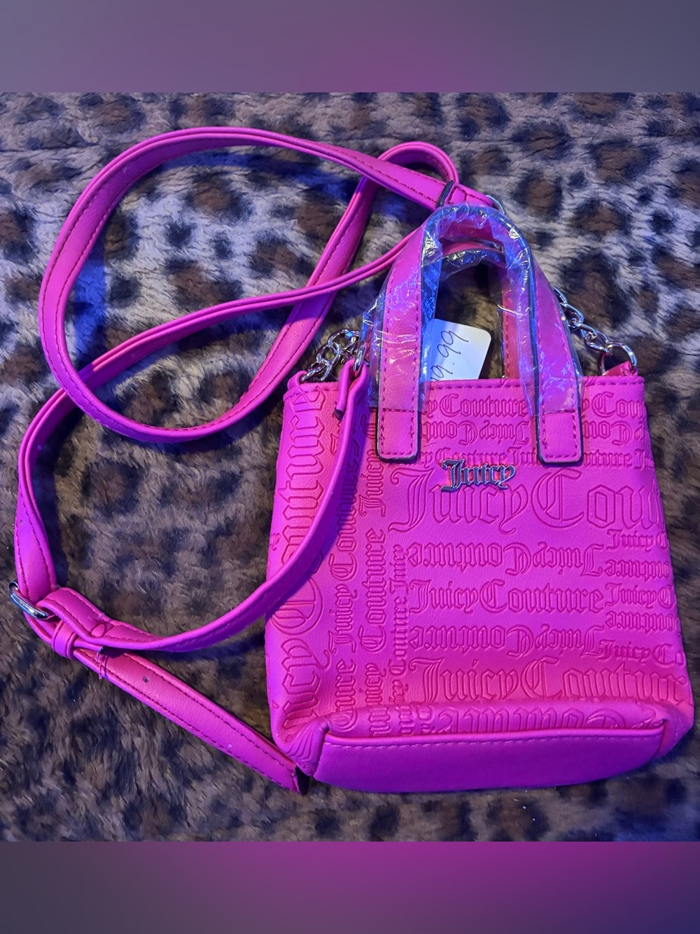 Juicy Couture Neon Pink Mini Crossbody Tote